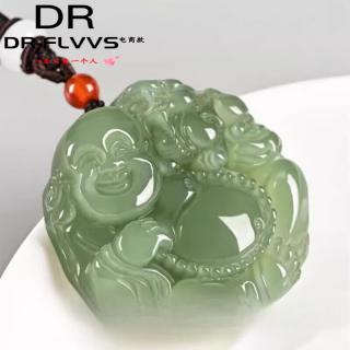 dr-flvvs和田玉护身符吊坠新疆玉弥勒佛女款貔貅佛笑 和田玉弥勒佛