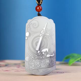昆仑御孤品大师工艺和田玉青花一念之间玉佩平安无事牌挂件意境山水项