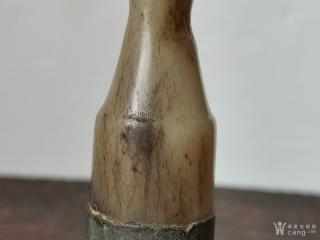 明代老和田玉烟嘴