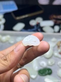 66【和田玉】白玉羊头吊坠
